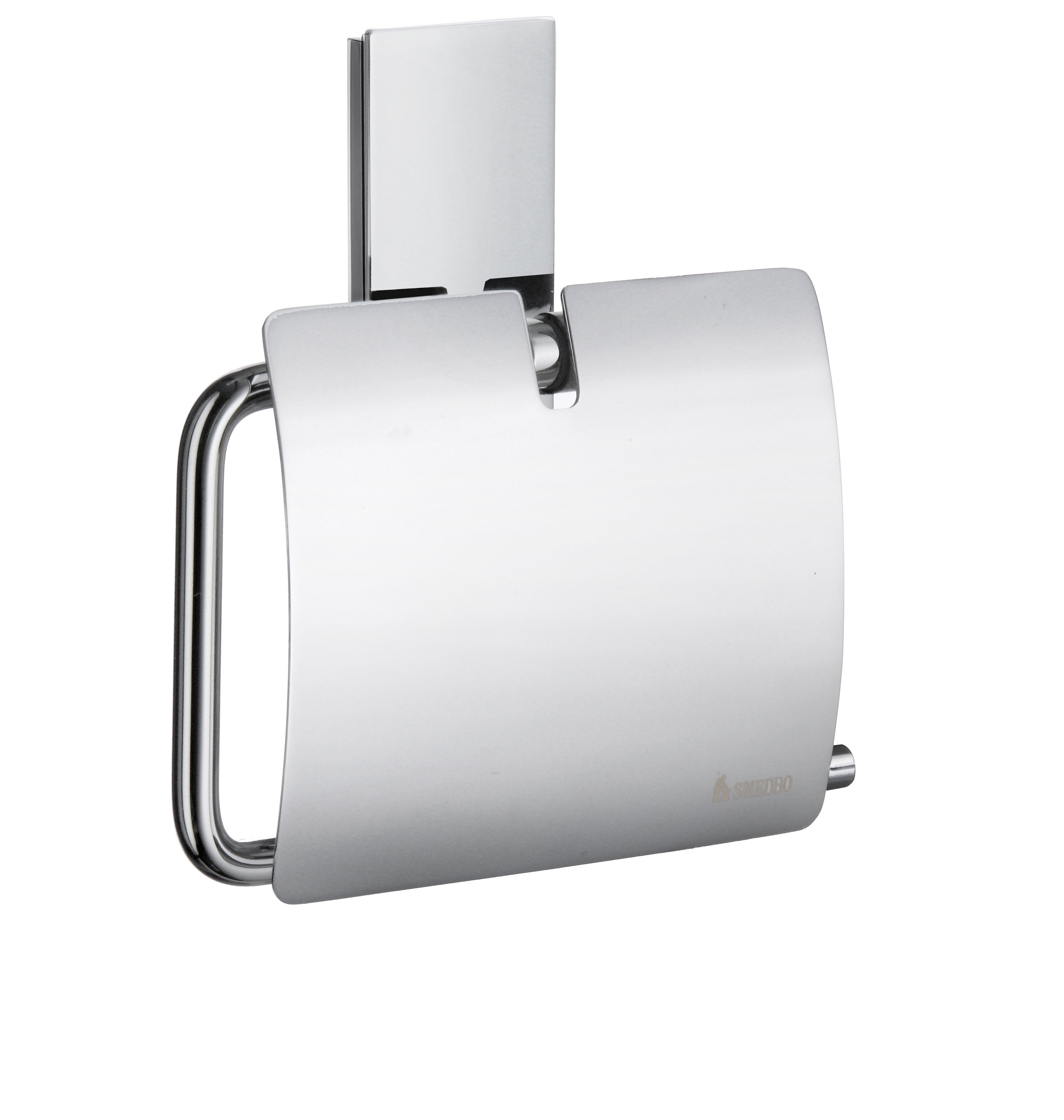 Smedbo House Toilettenpierhalter mit Deckel RS3414 chrom matt WC Rollenhalter 